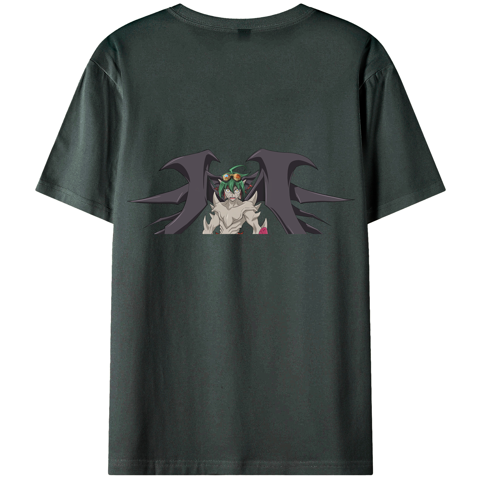 （画像用） 遊☆戯☆王 Yu-Gi-Oh! 綿100％ メンズ半袖Tシャツ（バックプリント） 通気性